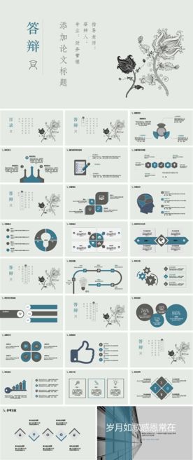 毕业论文答辩通用PPT模板
