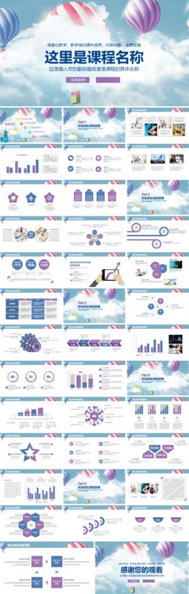 信息化教学教学培训课件模板