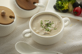 养生菌汤高汤补品背景素材