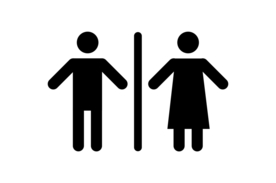 洗手间男女标识