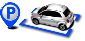 蓝色区域停车位