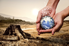 手捧地球