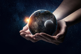 手捧地球