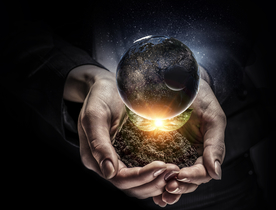 手捧地球