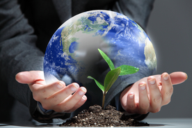 手捧地球