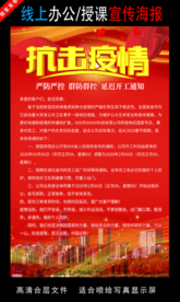 远程办公在线授课海报