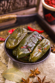 酱黄瓜小吃特色食材背景素材