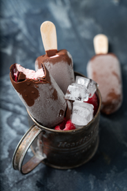 冰棍巧克力夏季饮品背景素材