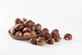 栗子毛栗子食材美食背景素材