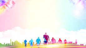 梦想彩色起跑背景