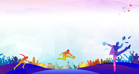 创客梦想彩色背景