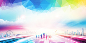 晶格彩色梦幻背景