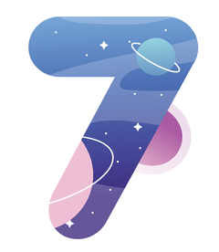 蓝紫色天空数字7.ai