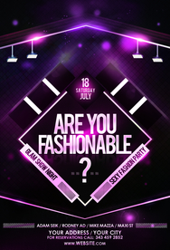 国外潮流促销时尚海报