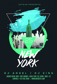 国外潮流促销时尚海报