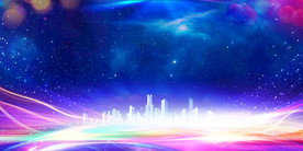 蓝色光彩会议背景