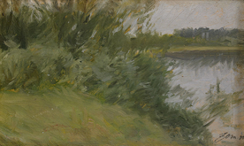 生活场景风景油画