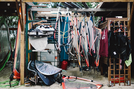 夏日沙滩旅游冲浪板摄影