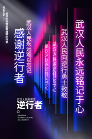 逆行者光线感谢抗疫宣传海报