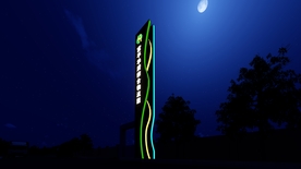 发光精神堡垒 彩色线条