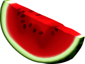 手绘卡通西瓜png免抠素材