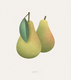 水果梨子psd免抠素材