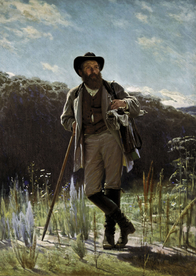 希施金树林风景油画