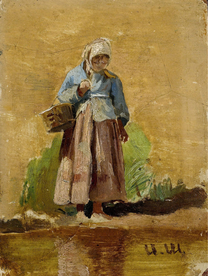 希施金树林风景油画