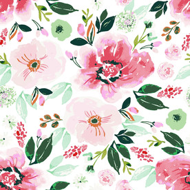 手绘花 玫瑰花 大牌花 乱花