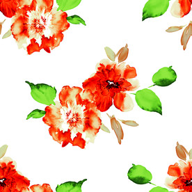 手绘花 玫瑰花 大牌花 乱花