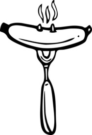 烤串 矢量文件 透明底 餐具