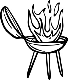 烤串 矢量文件 透明底 餐具