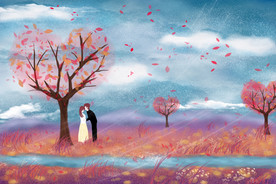 卡通情侣头像图片