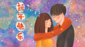 卡通情侣头像图片