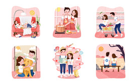 卡通情侣头像图片