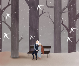 卡通情侣头像图片