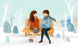 卡通情侣头像图片