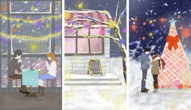 卡通情侣头像图片