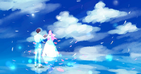 卡通情侣头像图片