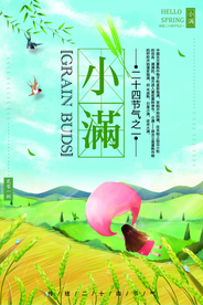 小满传统活动节气海报素材