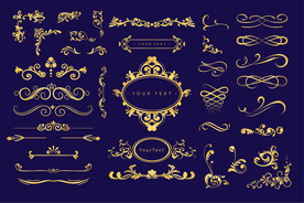 矢量花纹边框图片