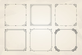 矢量花纹边框图片