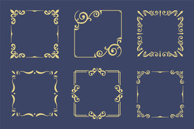 矢量花纹边框图片