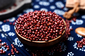 红豆赤豆粥配料背景素材