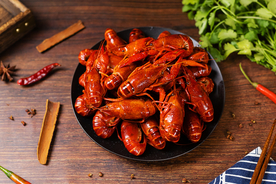 小龙虾美食食材背景素材