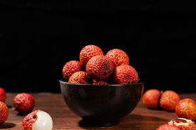 荔枝水果夏季新鲜背景素材