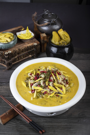 酸汤肥牛美食食材背景素材