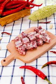 排骨猪肉美食食材背景素材