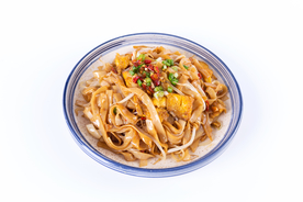 炒河粉美食食材背景素材