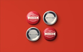 胸牌别针胸针胸章样机